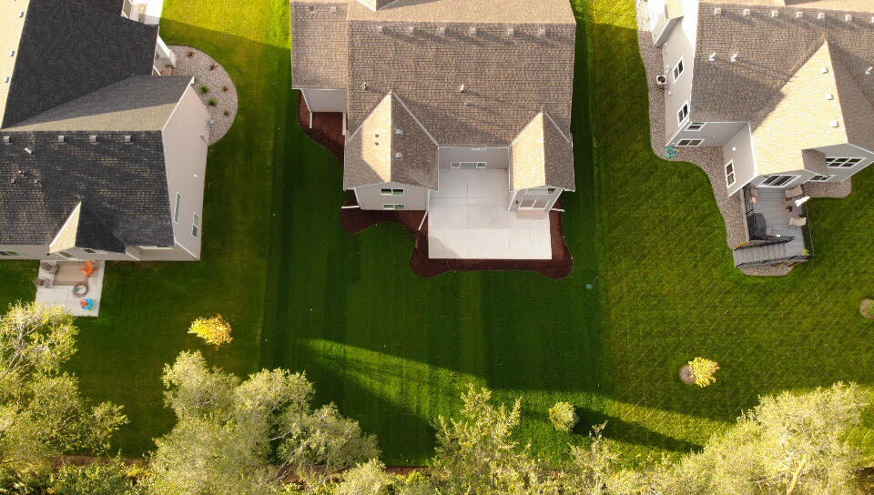 Aerial Sod Installation — New Construction